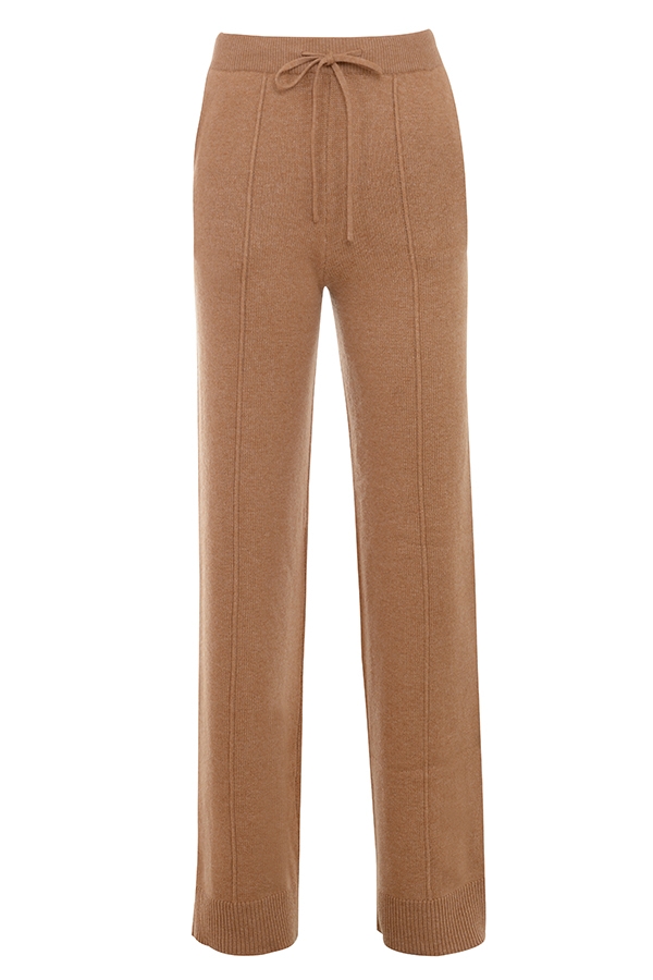 Yalina  Camel Cashmere Blend Trousers — image 10