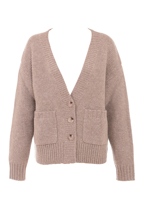 Alara  Barley Chunky Natural Wool Cardigan — image 15