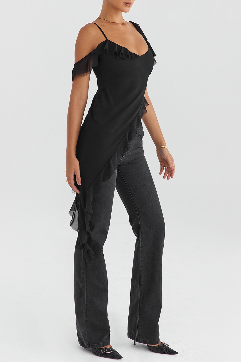 Mistress Rocks Black Straight Leg Jeans - SALE — image 4