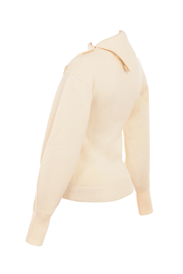 Adelita  Cream Cashmere Blend Sweater — image 13