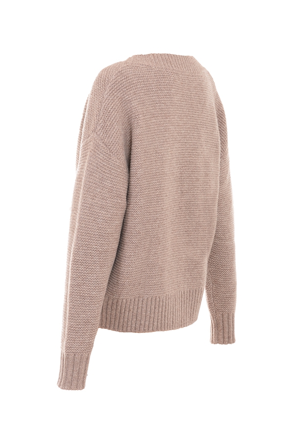Alara  Barley Chunky Natural Wool Cardigan — image 16