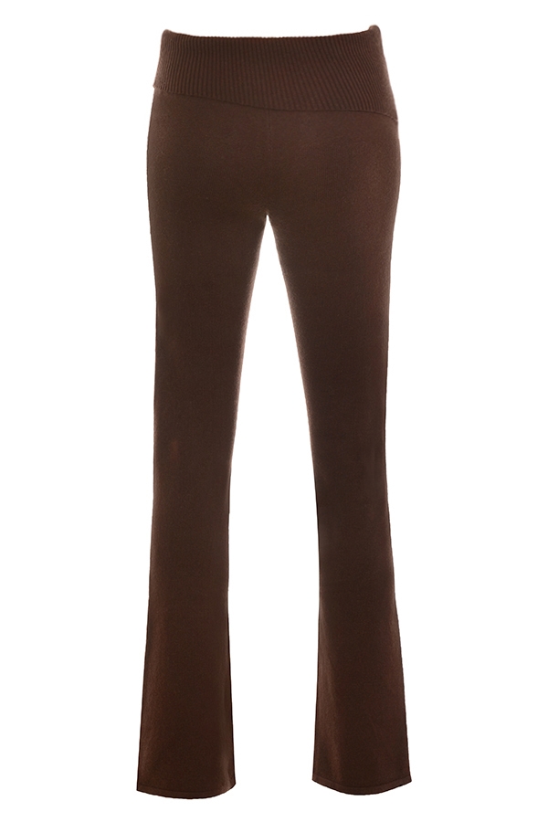 Ama  Chocolate Cashmere Blend Trousers — image 14