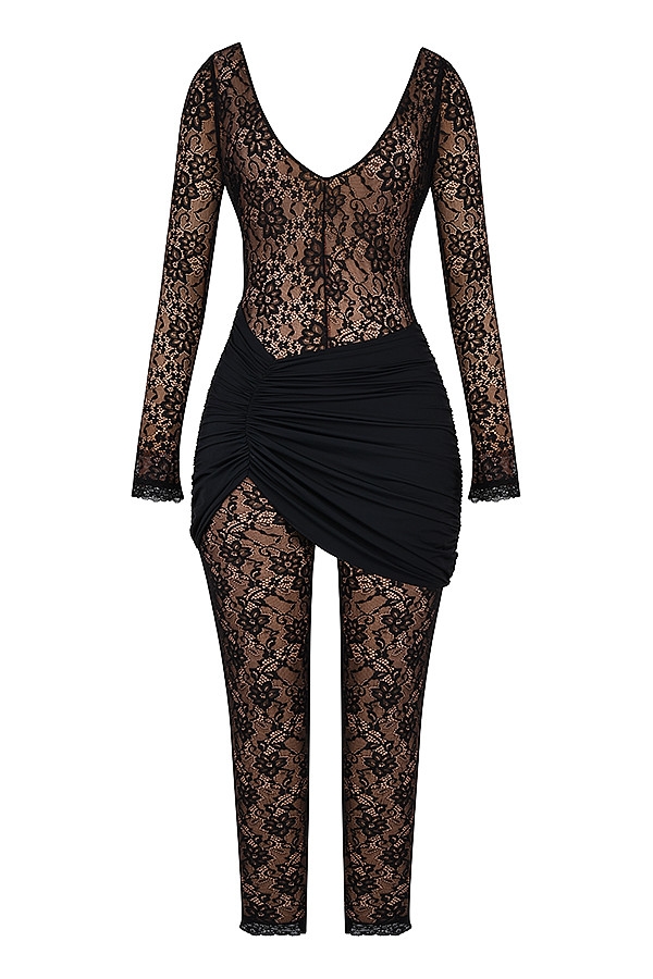 Mistress Rocks Black Lace Jumpsuit - SALE — image 12