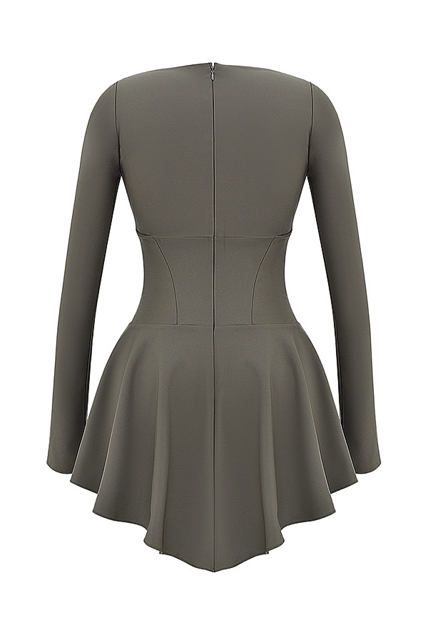 Mistress Rocks Moss Asymmetric Mini Dress - SALE — image 14