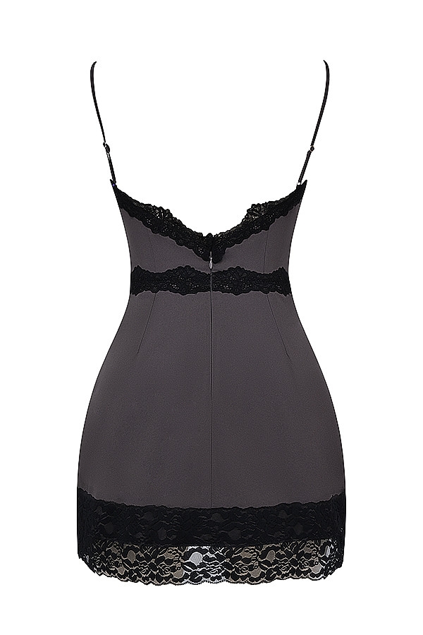 Mistress Rocks Slate & Black Mini Dress - SALE — image 15