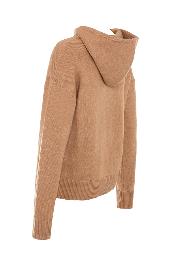 Jionni  Camel Cashmere Blend Hoodie — image 9