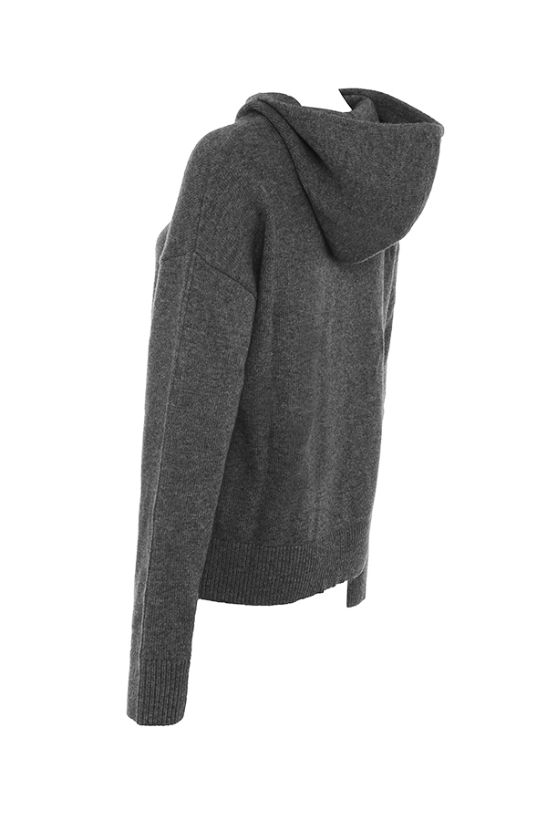 Jionni  Charcoal Cashmere Blend Hoodie — image 11