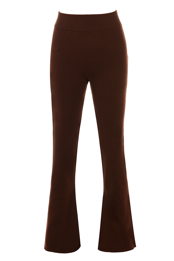 Nereida  Chocolate Cashmere Blend Trousers — image 9