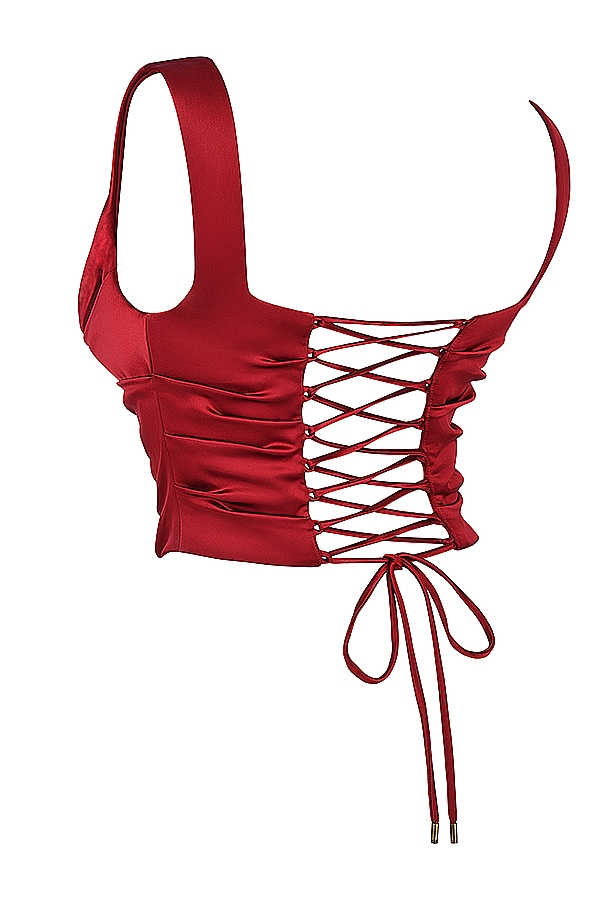 Una  Ruby Lace-Back Corset — image 15