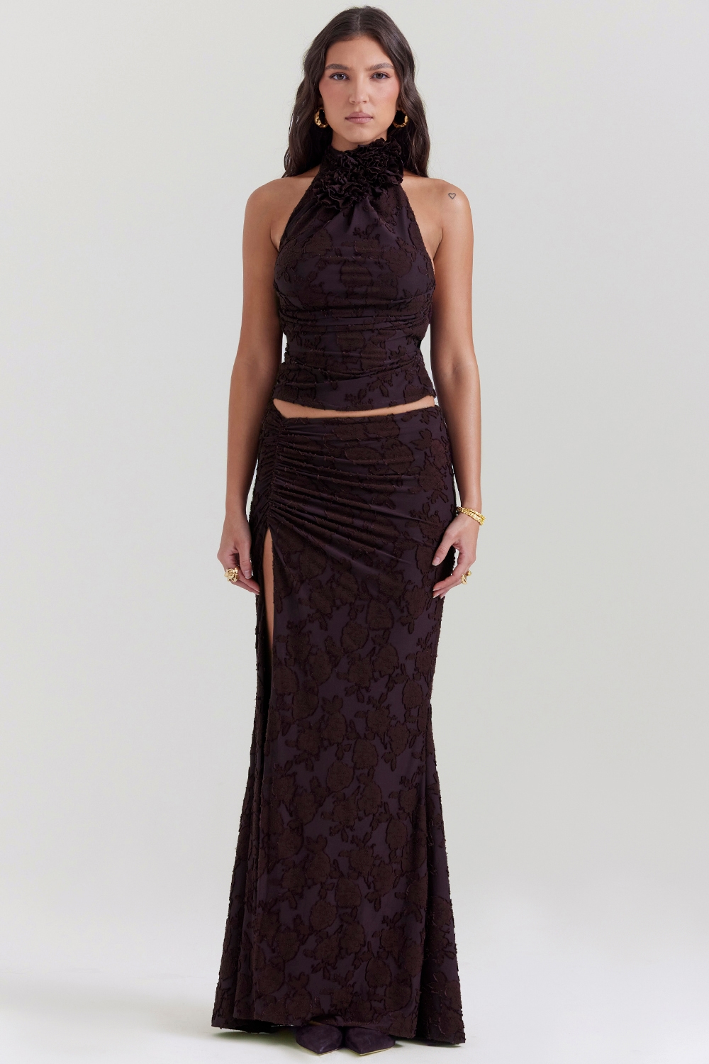 Kyra  Cocoa Halter Top — image 3