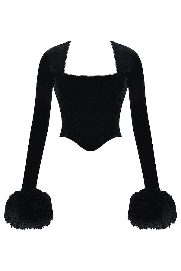 Catriona  Black Velvet Corset — image 13