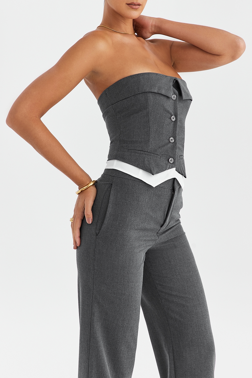 Mistress Rocks Slate Strapless Top - SALE — image 8