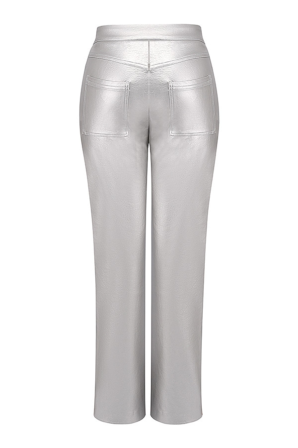 Mistress Rocks Silver Metallic Trousers - SALE — image 14