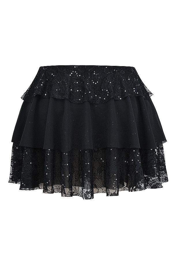 Mistress Rocks Black Layered Mini Skirt - SALE — image 14