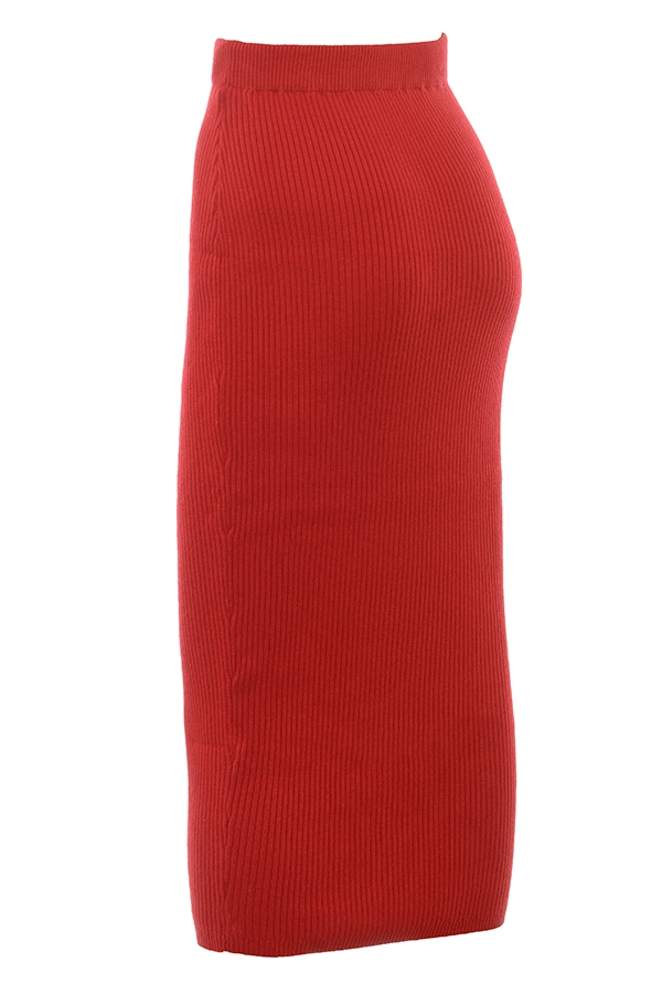 Lourdes  Scarlet Cashmere Blend Maxi Skirt — image 12