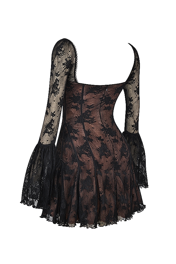 Analissa  Black Lace Corset Dress — image 16