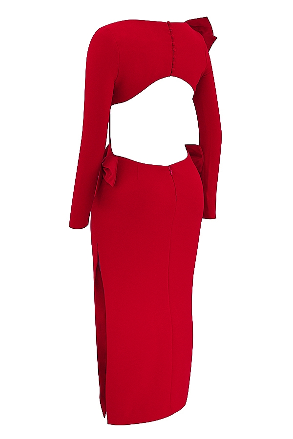 Lavele  Red Bow Maxi Dress — image 18