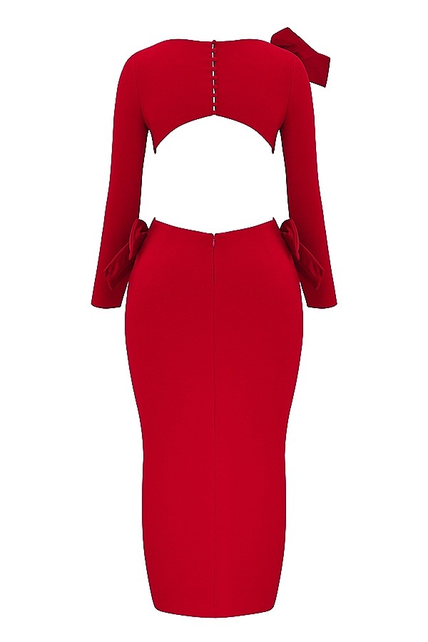 Lavele  Red Bow Maxi Dress — image 19