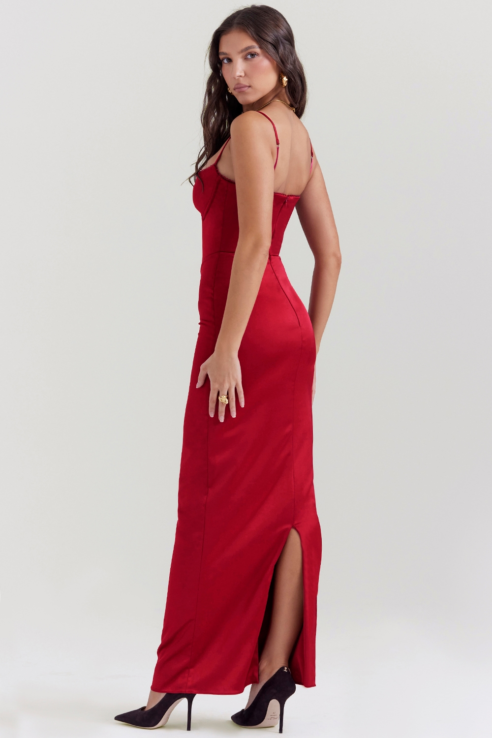Stefania  Ruby Corset Maxi Dress — image 8