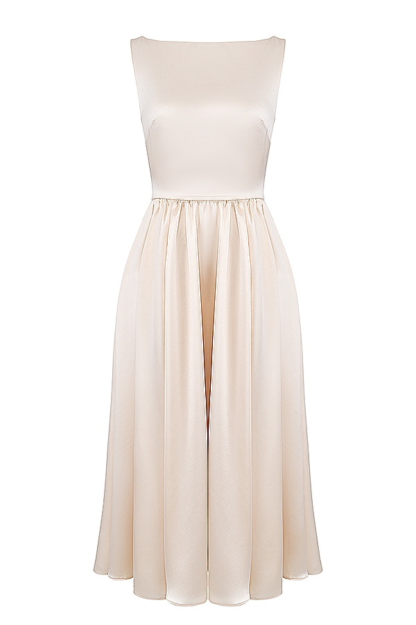Shayla  Vintage Cream Midi Dress — image 11
