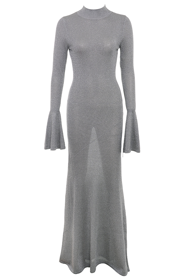 Sancha  Steel Metallic Maxi Dress — image 17
