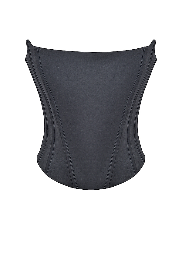 Genevieve  Black Lace Back Corset — image 11
