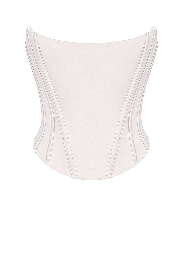 Genevieve  Vintage Cream Lace Back Corset — image 11