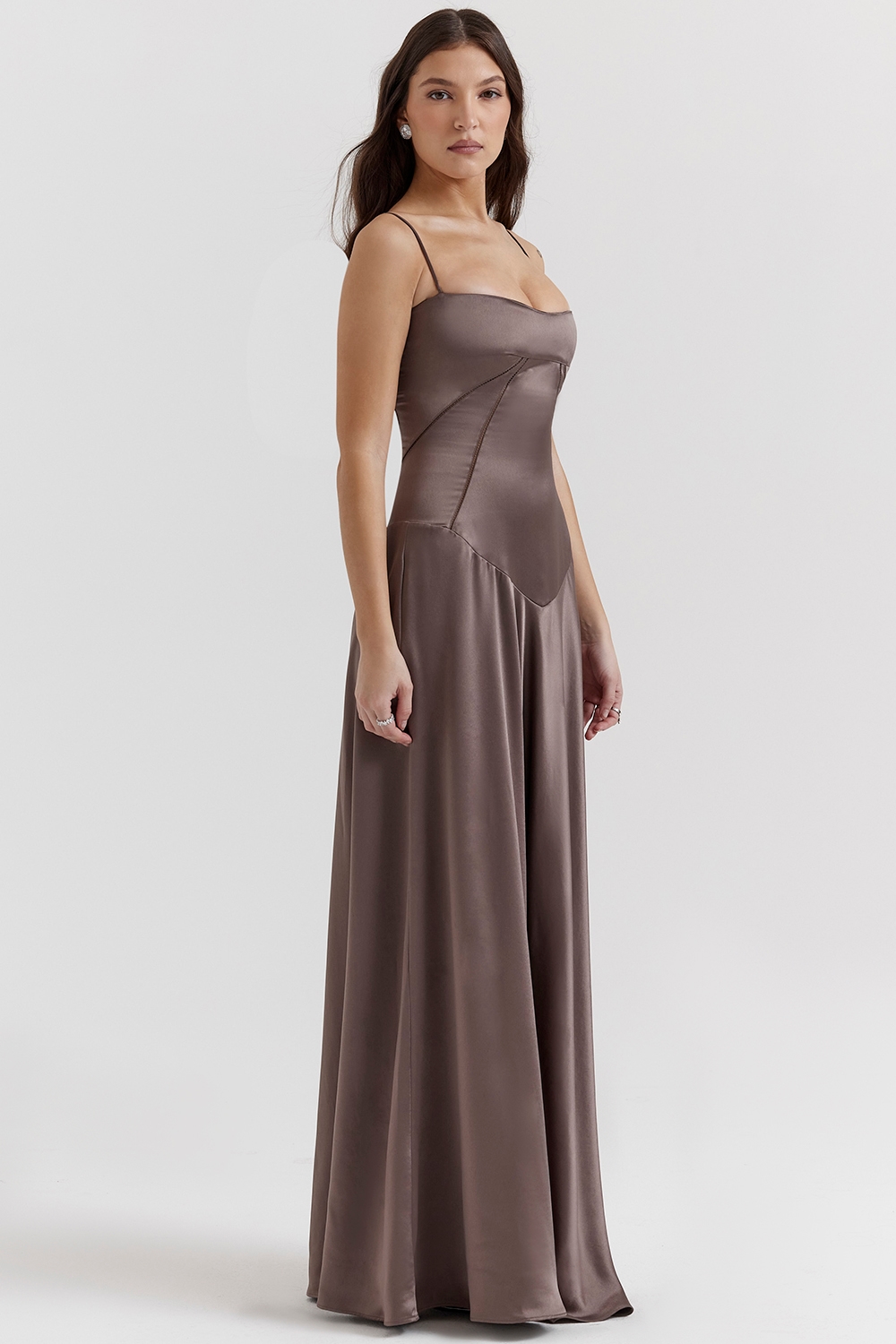 Anabella  Smoke Lace Up Maxi Dress — image 8