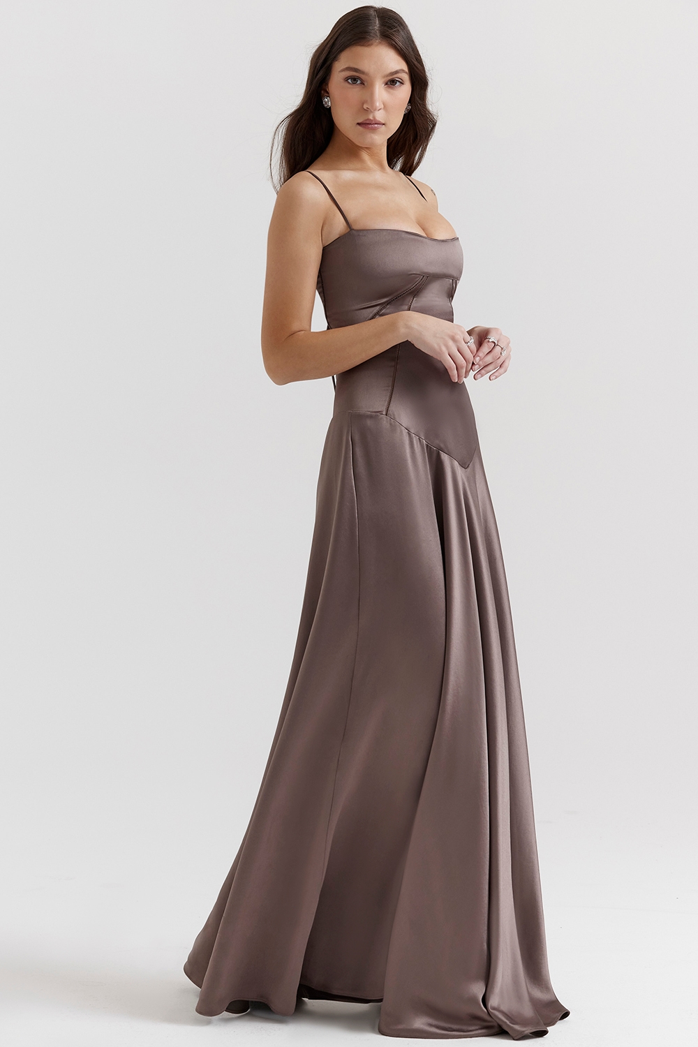Anabella  Smoke Lace Up Maxi Dress — image 9