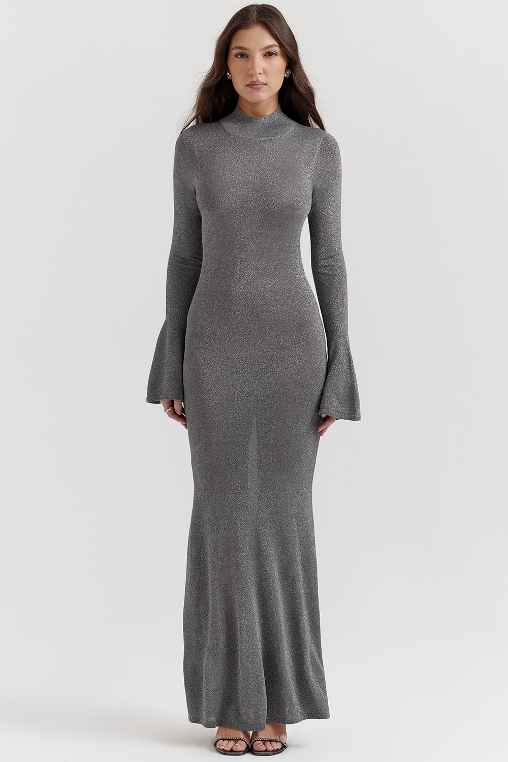 Sancha  Steel Metallic Maxi Dress — image 3