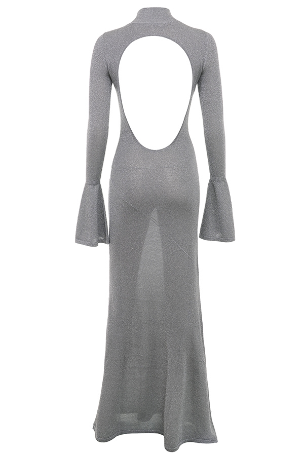 Sancha  Steel Metallic Maxi Dress — image 19