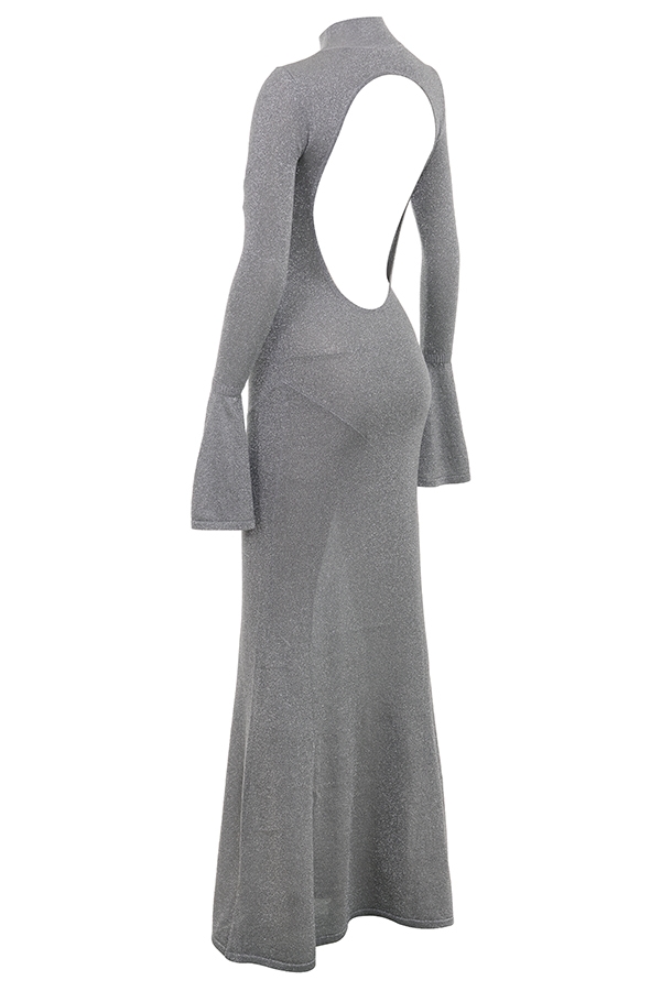 Sancha  Steel Metallic Maxi Dress — image 18