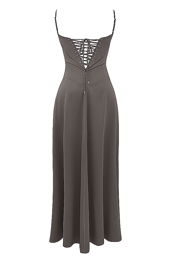 Anabella  Smoke Lace Up Maxi Dress — image 18