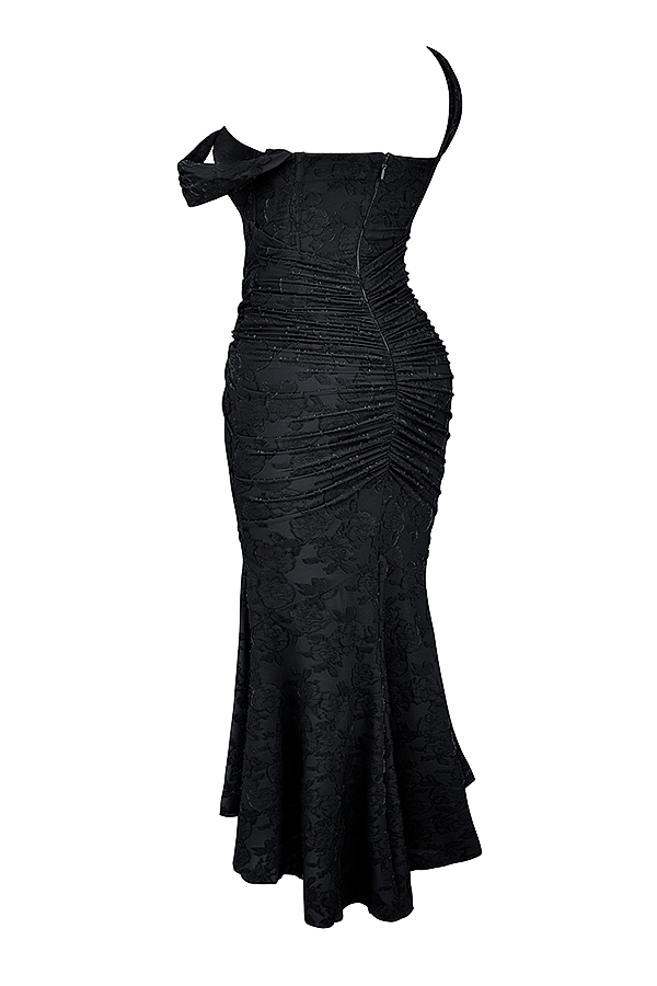 Cesca  Black Floral Maxi Dress — image 12