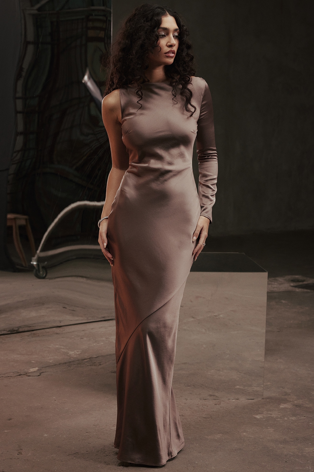 Catiana  Smoke One Sleeve Maxi Dress — image 2
