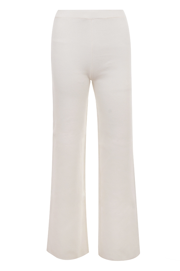 Vanna  Off White Cotton Knitted Trousers — image 14