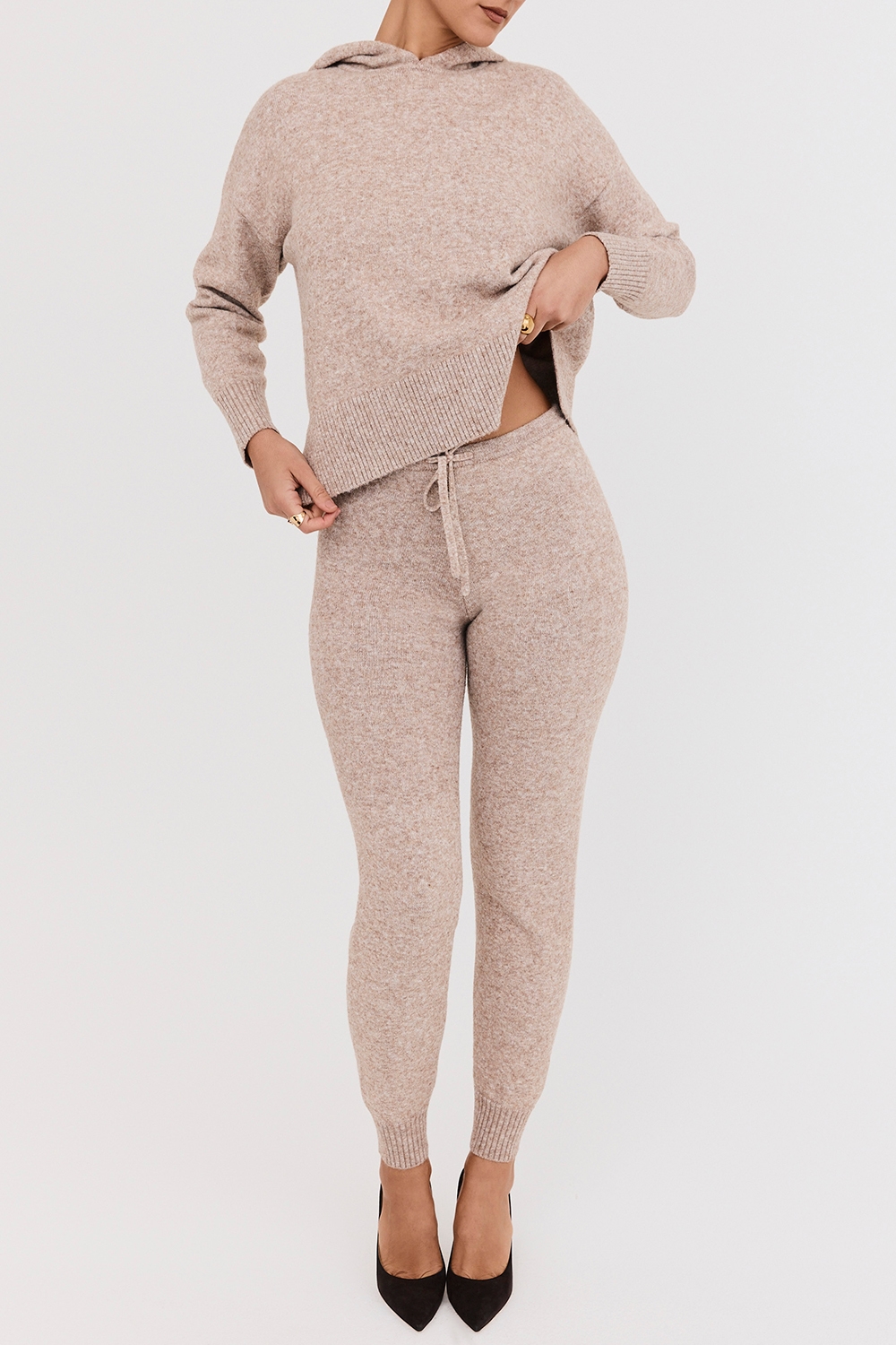 Mistress Rocks Biscuit Knit Jogging Trousers - SALE — image 4