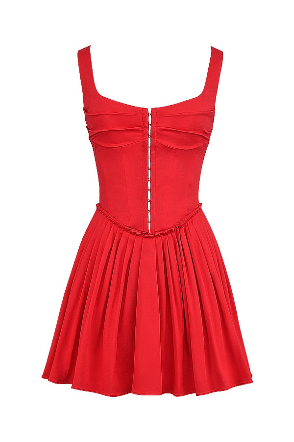 Cupid  Scarlet Pleated Mini Dress — image 13