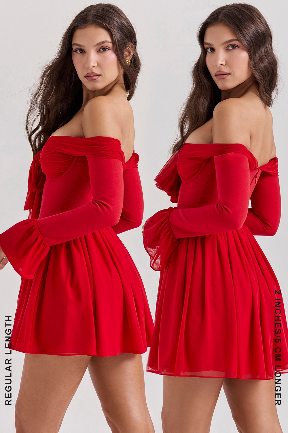 Alana  Scarlet Off Shoulder Dress — image 17