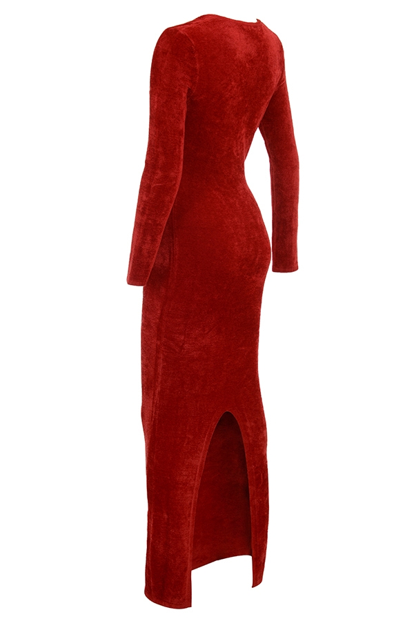Aria  Scarlet Chenille Sweetheart Dress — image 12