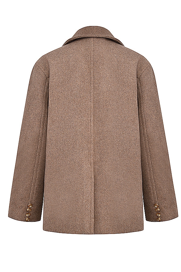 Mistress Rocks Sandstone Wool Blend Double Breasted Jacket - SALE — image 15