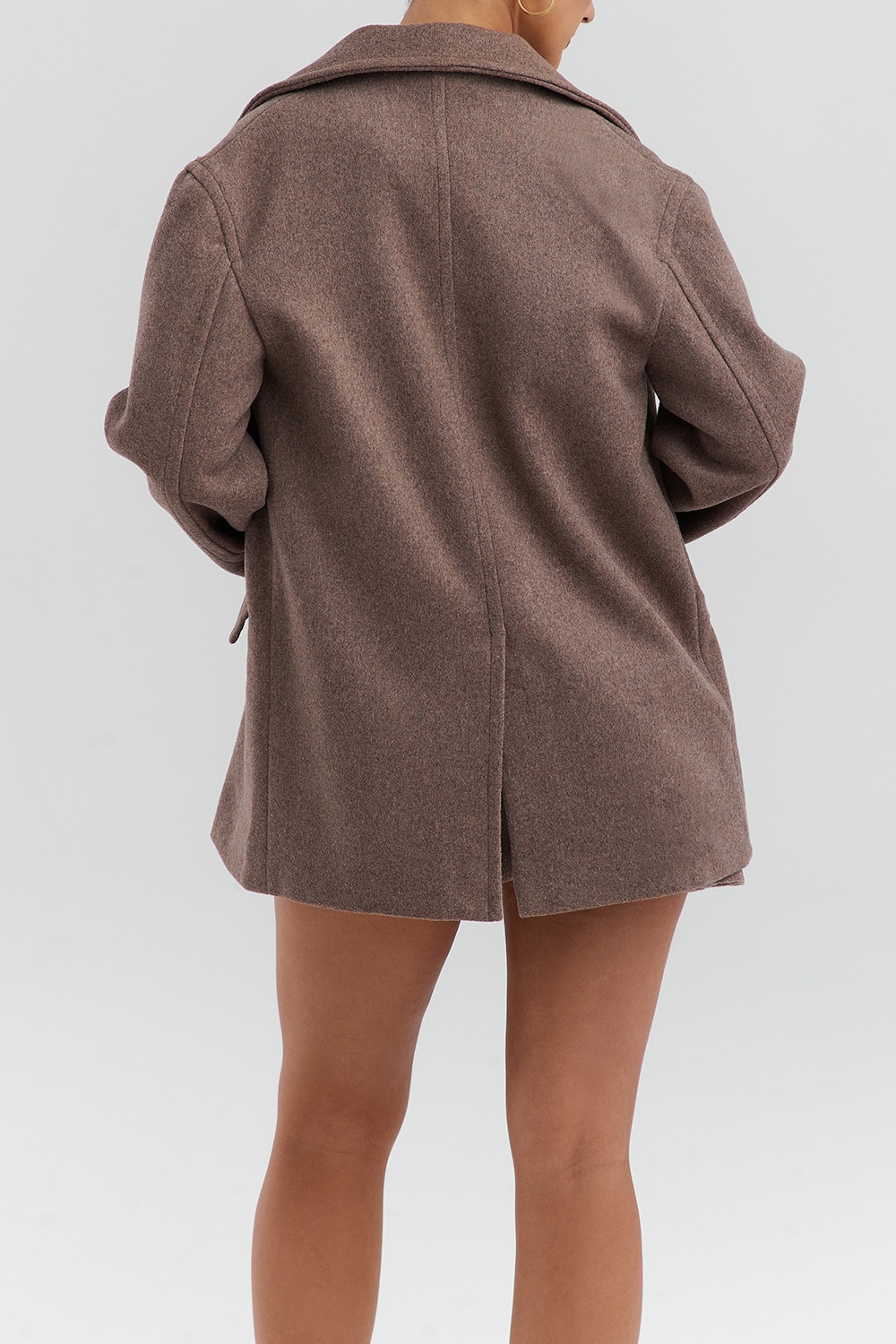 Mistress Rocks Sandstone Wool Blend Double Breasted Jacket - SALE — image 10