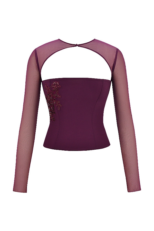 Mistress Rocks Black Cherry Embellished Top - SALE — image 12