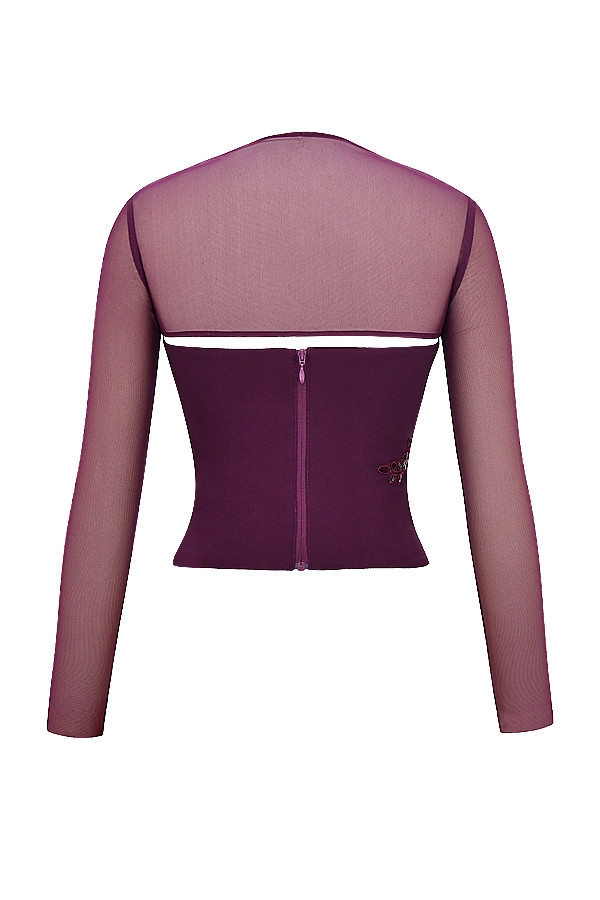 Mistress Rocks Black Cherry Embellished Top - SALE — image 14