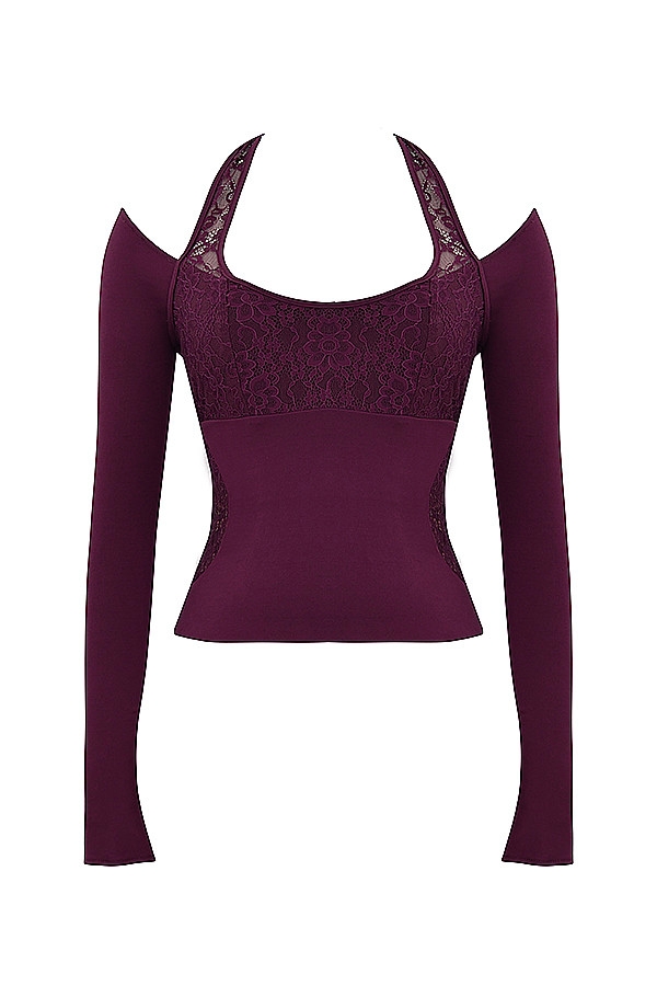 Mistress Rocks Black Cherry Halter Top - SALE — image 15