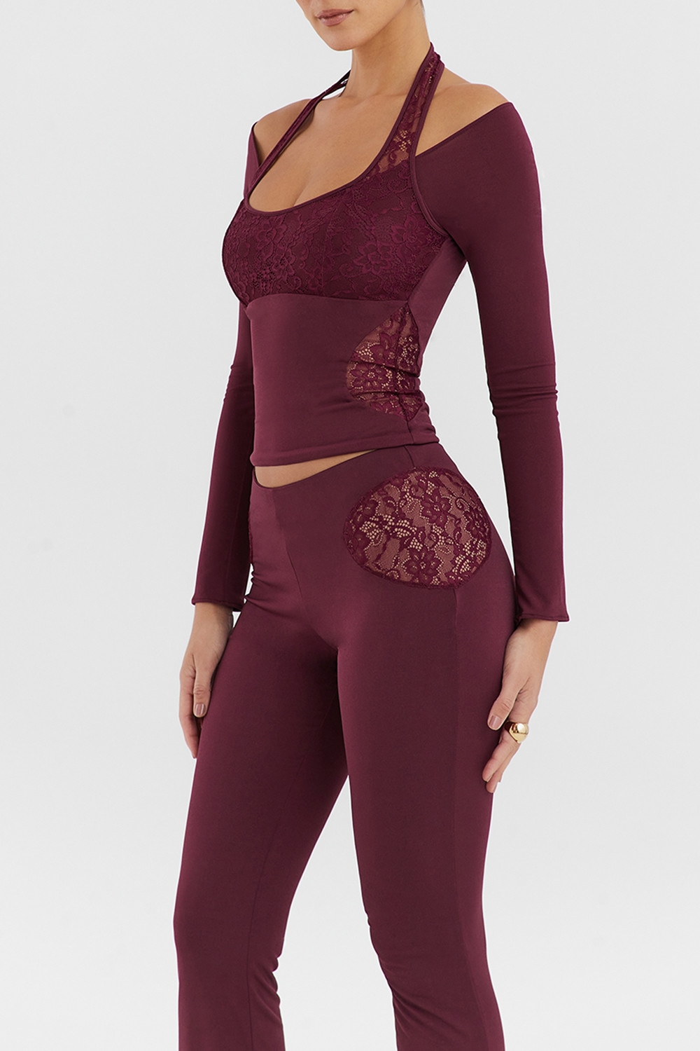 Mistress Rocks Black Cherry Halter Top - SALE — image 9