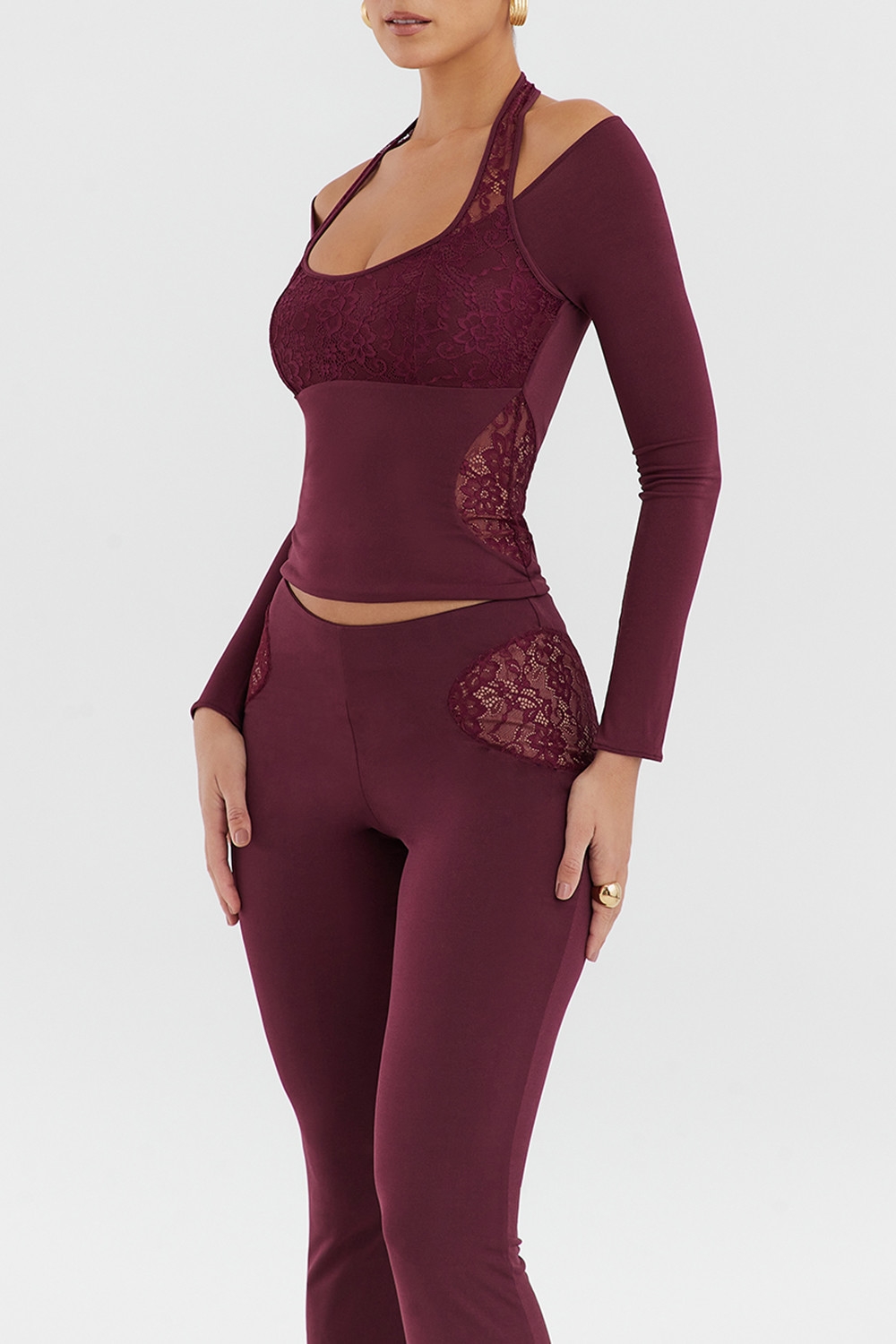 Mistress Rocks Black Cherry Halter Top - SALE — image 10