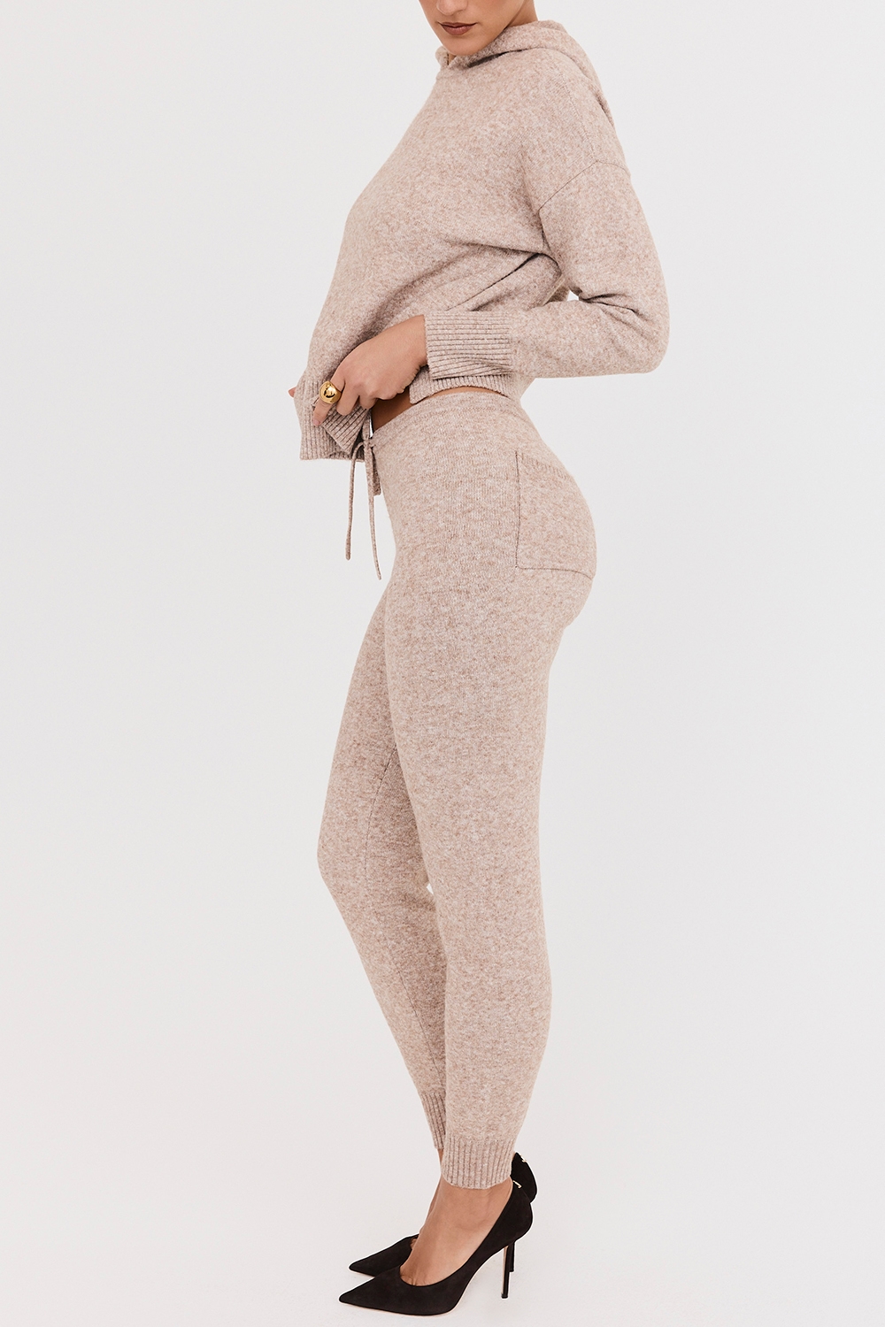 Mistress Rocks Biscuit Knit Jogging Trousers - SALE — image 5