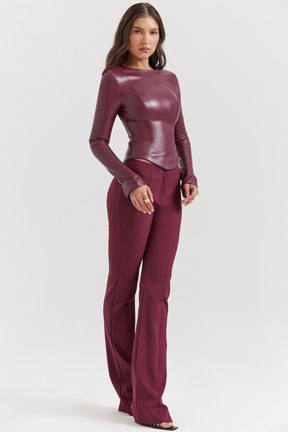Lillie  Wine Trousers — image 8