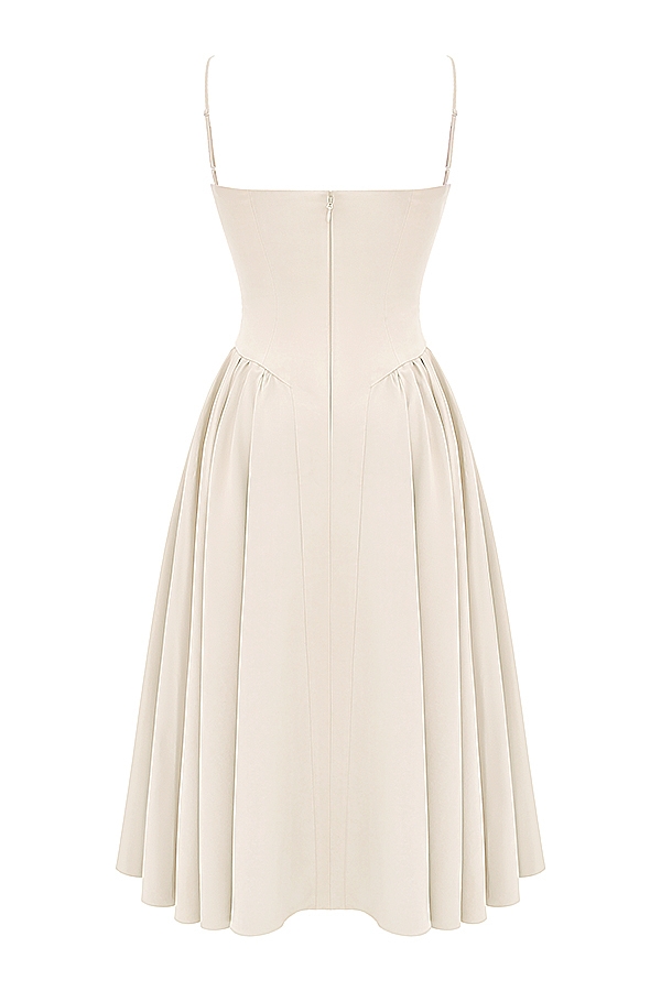 Samaria  Vintage Cream Corset Sundress — image 12